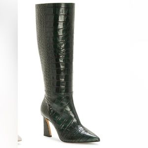 Vince Camuto Green Leather Tressara Boots in Size 7.5